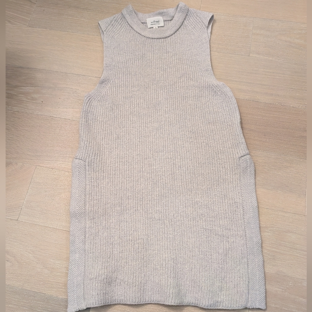 ARITZIA Wilfred 100% Wool Palmier Sleeveless Top -Size M